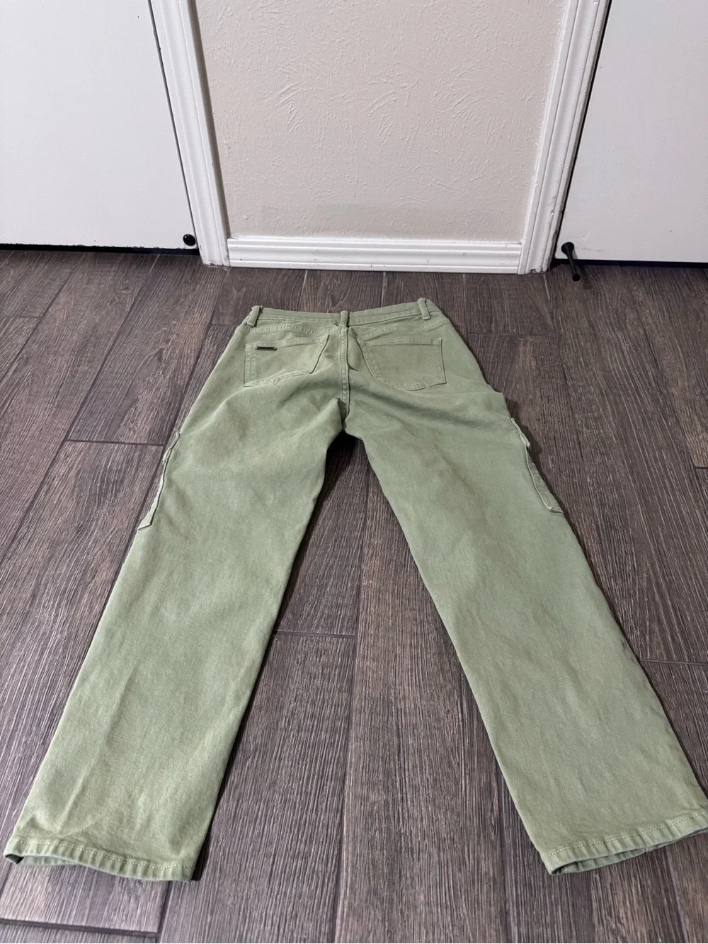 Michael Kors Olive Green Cargo Boyfriend Jeans